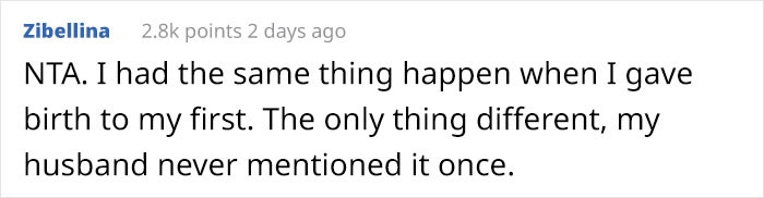 Other women had similar experiences, but their husbands never mention it.