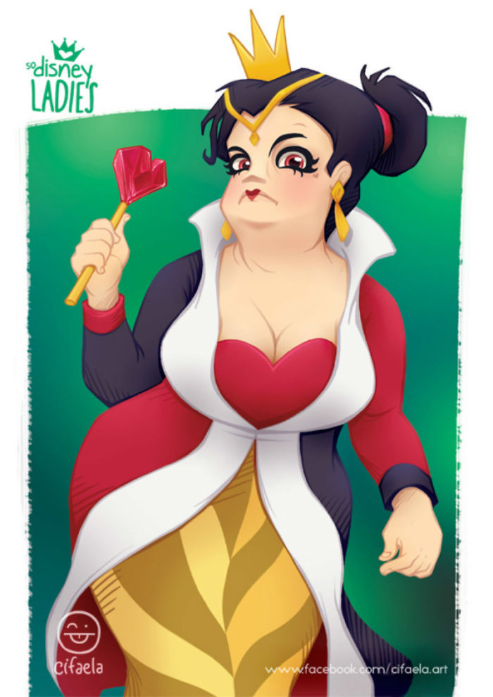 9. Does the Queen of Hearts look like the villain we know?