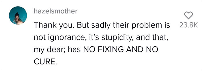 Sadly, ignorance cannot be cured even if you present these numbers.
