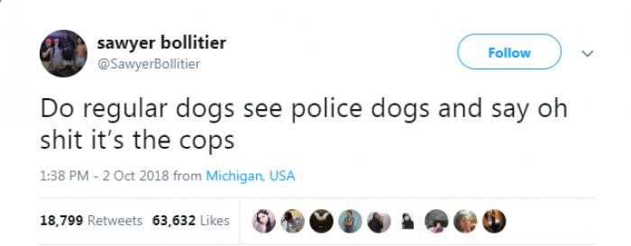 Stand up straight, don't sniff his butt.