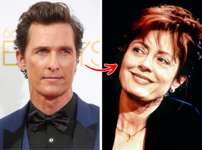 8. Matthew McConaughey's secret crush: Susan Sarandon