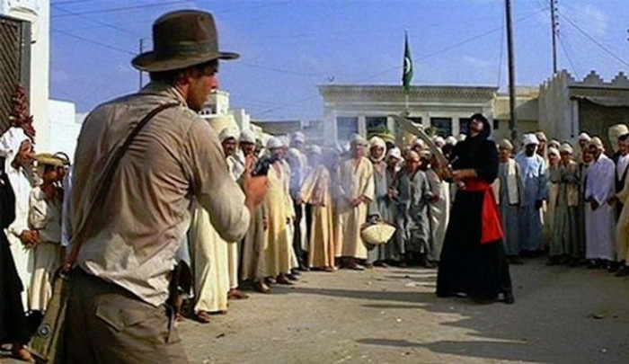 9. Indiana Jones: Raiders of the Lost Ark — the fight