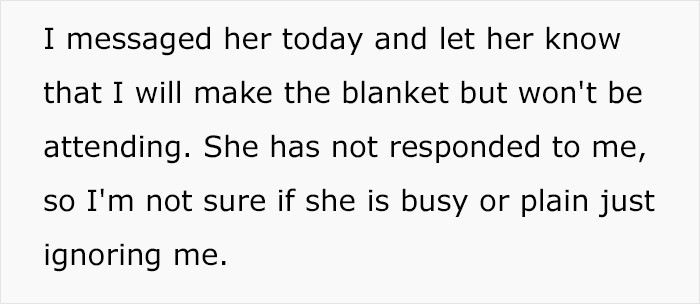 The OP said she had still not heard back from her cousin.