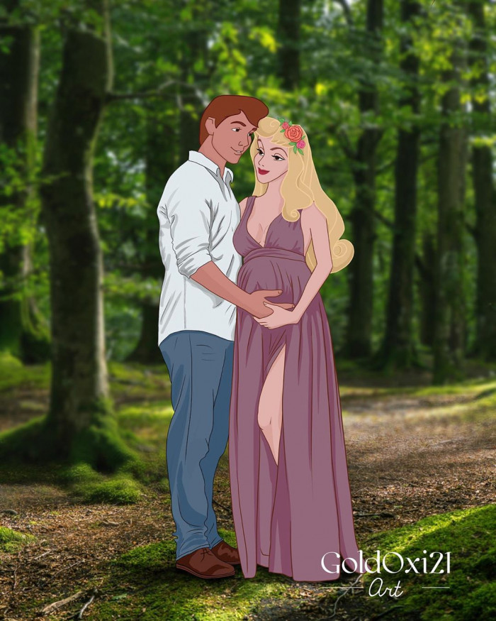 2. Princess Aurora and Prince Phillip