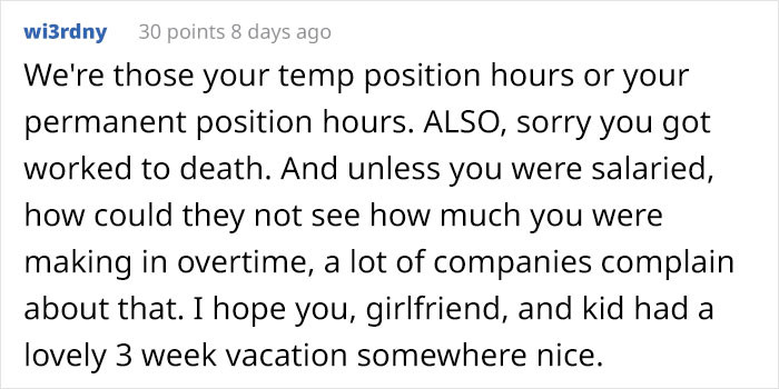 People wished OP a nice vacation