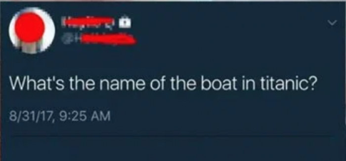 Yeah, what was that boat's name?