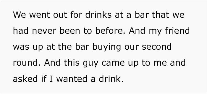 Being hit on at a bar by a man