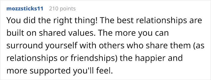 They may be a bit sad, but they will be proud knowing what kind of boy they have raised.