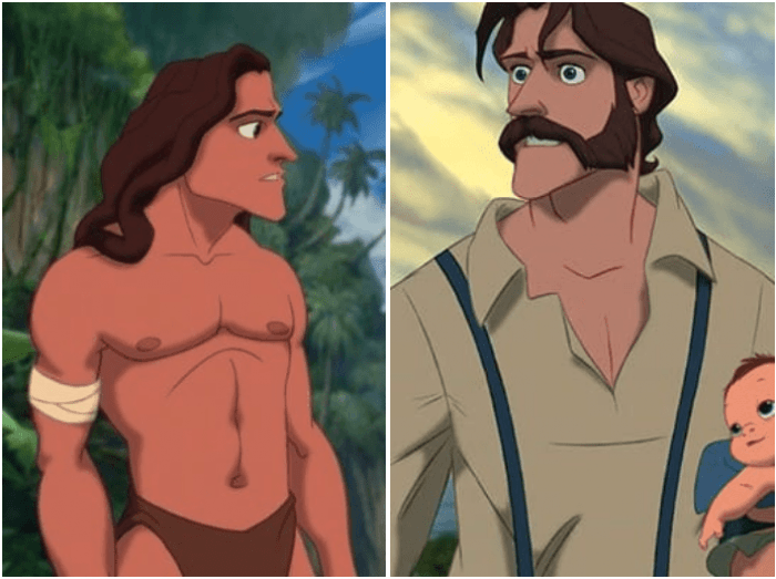 1. Why does Tarzan have no hair on any parts of his body, but he lives with gorillas?