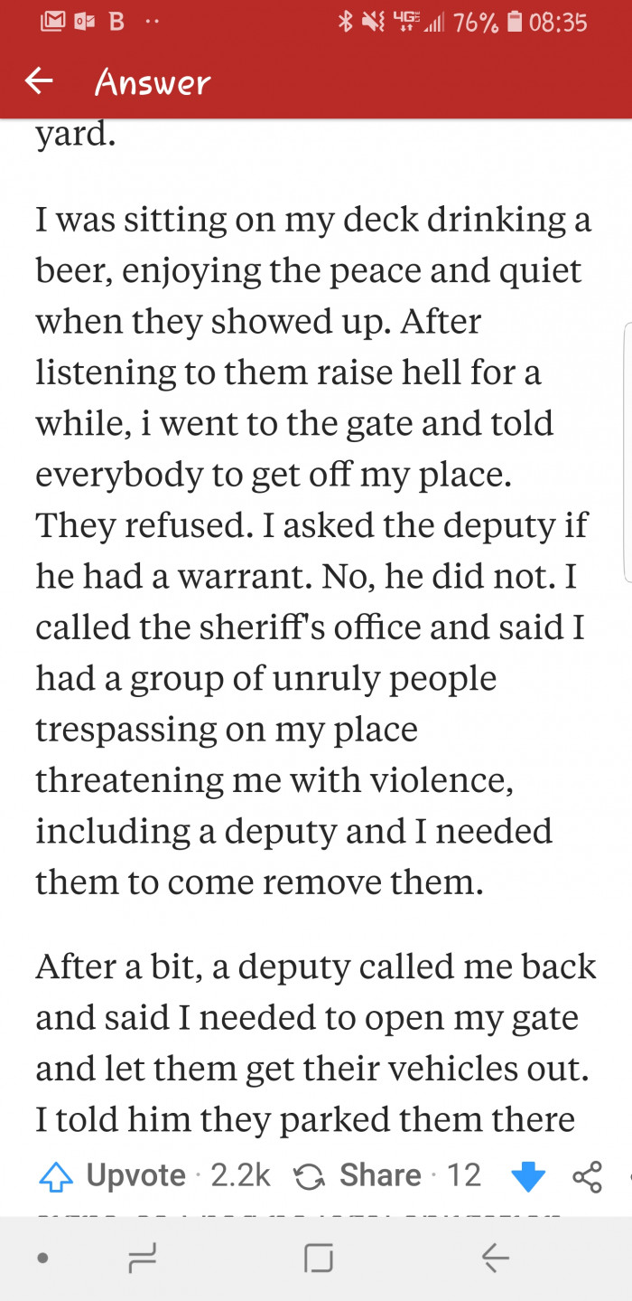 This is when the real drama began. Attention-seeking?