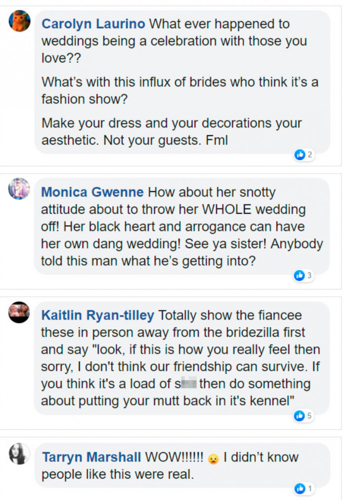 The responses are as you'd expect.