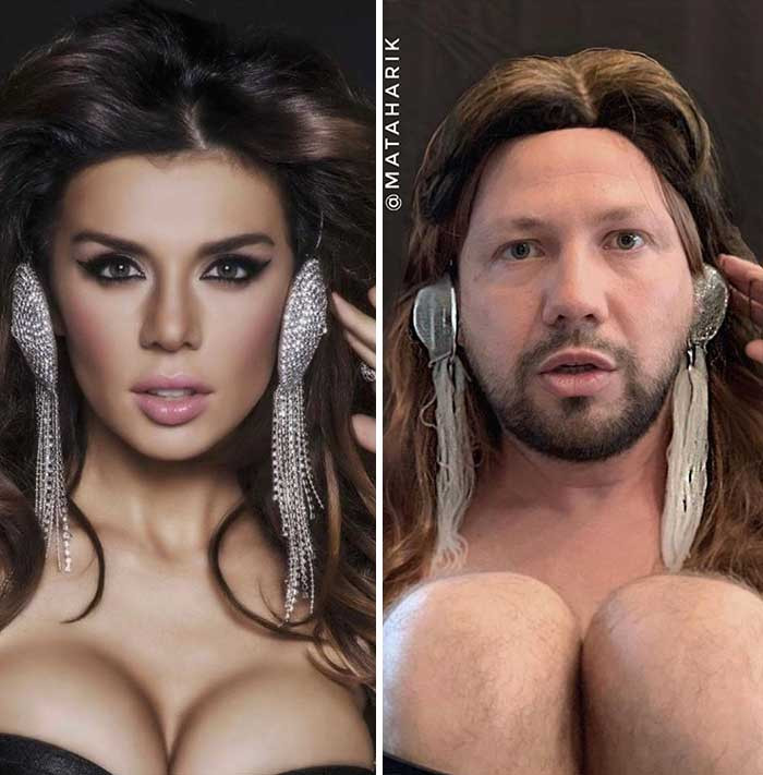 18. Anna Sedokova and Her Supposed Knee-Breasted Parody