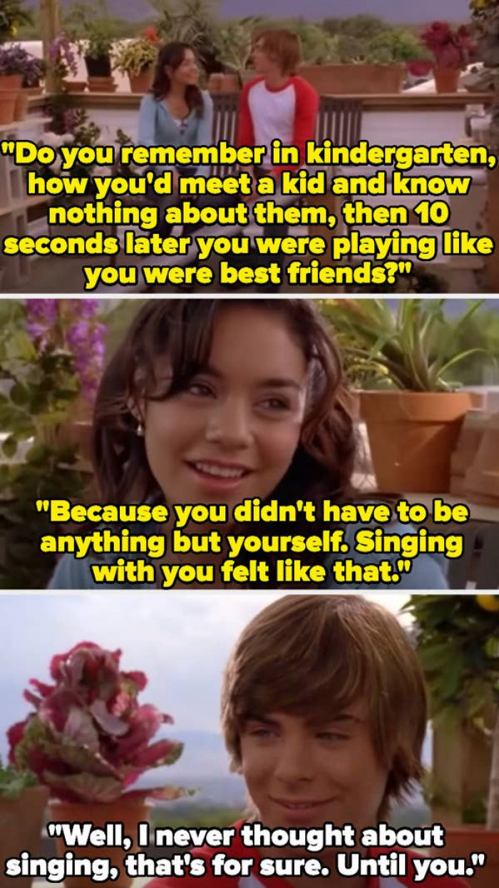 They were the stars of teenage love at the time.