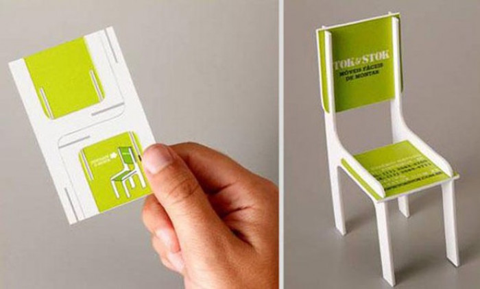 7. This card can be folded into a miniature chair