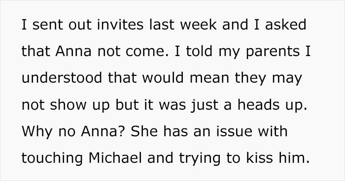 Anna was not invited