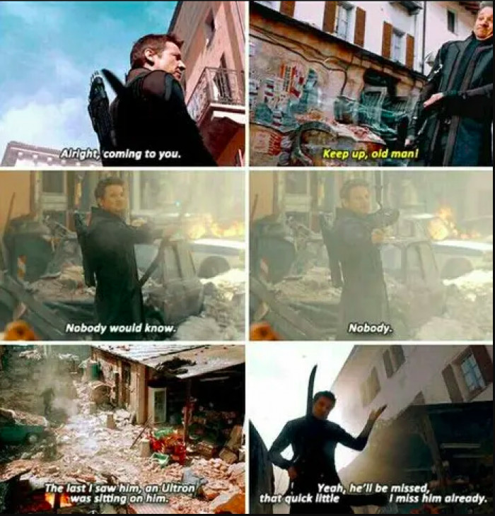 This whole scene's dialogue was improvised.