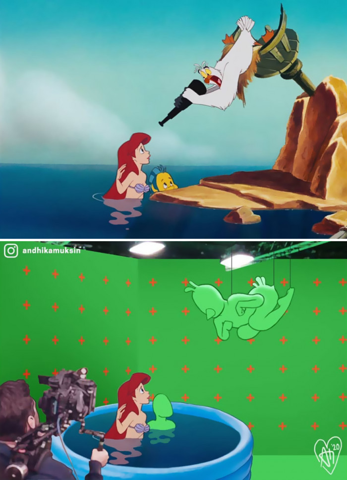 11 Behind The Scenes Pics Of Some Of Disneys Most Iconic Scenes 