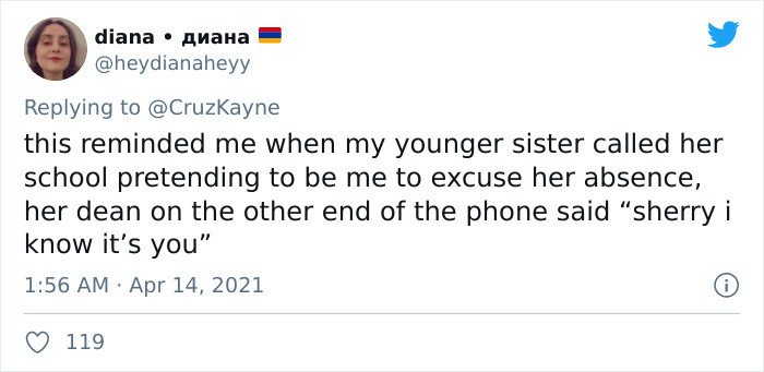 I know it's you, Sherry