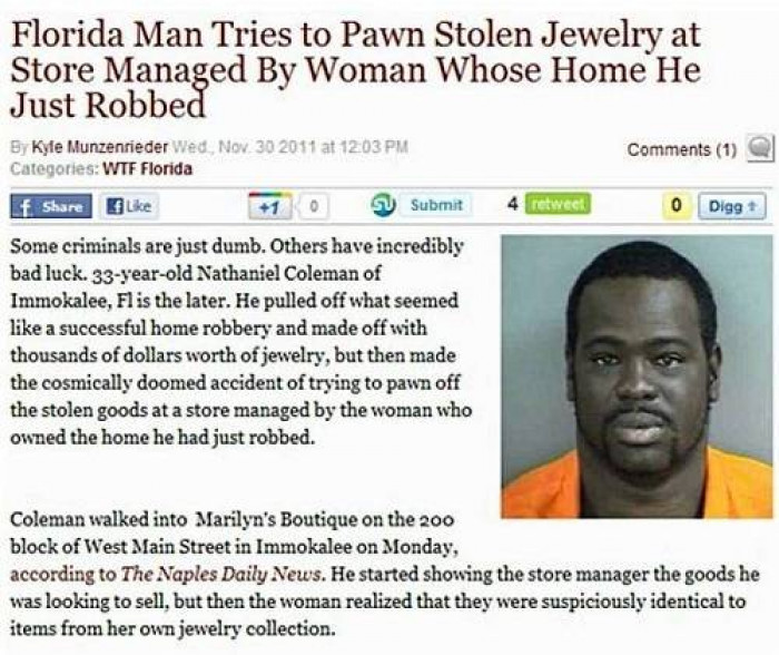 5. The dumbest robber on earth