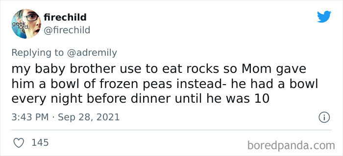5. Frozen peas can be rocks...