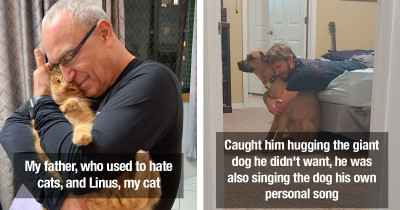 Dads Who Didn’t Want Pets, But Now Can't Live Without Them