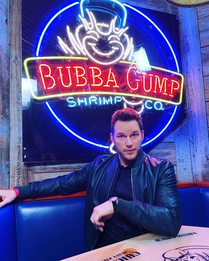 Bubba Gump Shrimp Co., the infamous restaurant that helped Chris Pratt land into his current position.