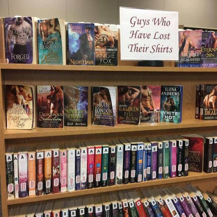 “Guys Who Have Lost Their Shirts” Bookshelf”