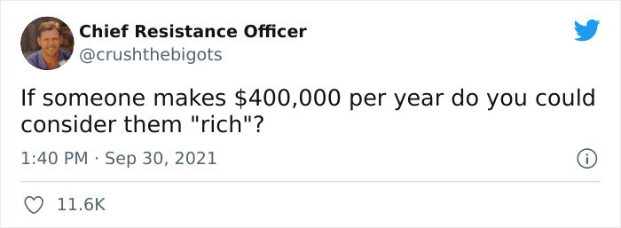 Do $400K per year make you rich?