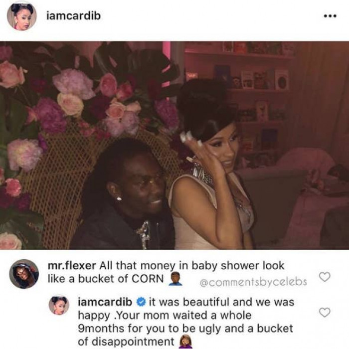 4. Oh, Cardi B really popped off on this one, didn't she?