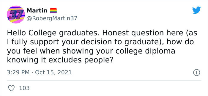 13. To all the college graduates...