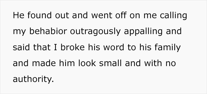 The husband was furious.