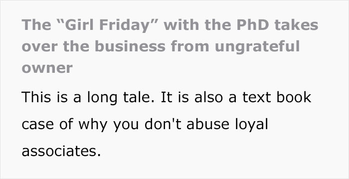 The long tale of mistreating the trustworthy