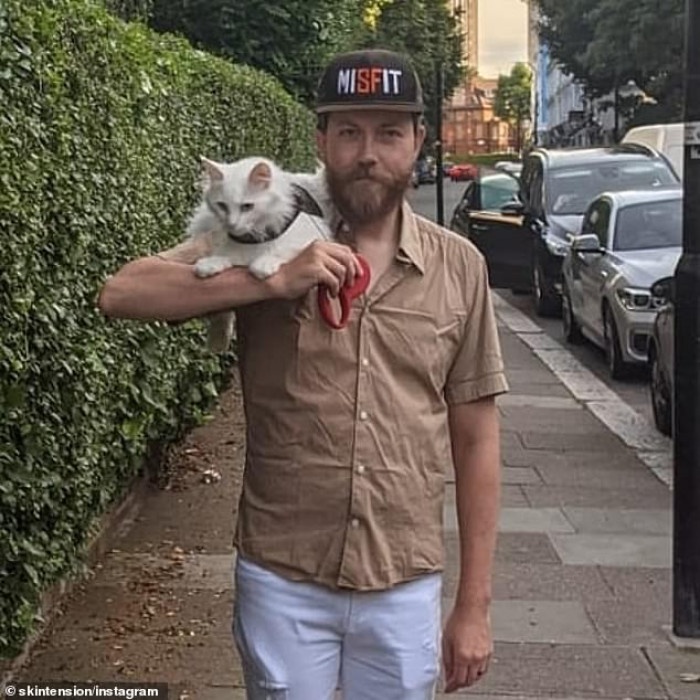 Sigrid's favorite thing to do is chase squirrels and pigeons when Travis lets her out of the basket to play in the park.