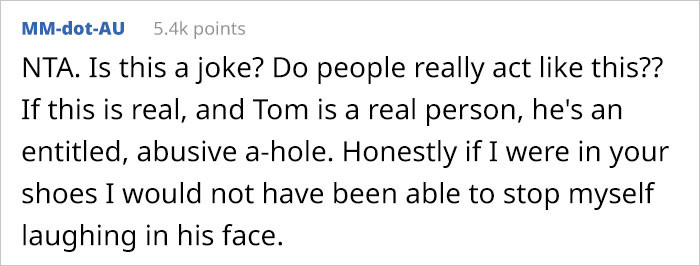 It sounds like a joke. Not a good one, but still a joke.