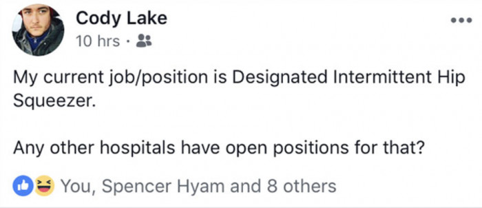 Making himself useful!