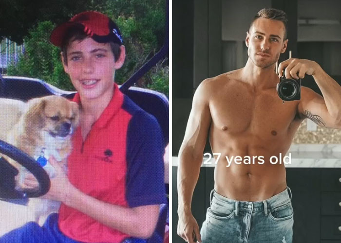 6. We hope the dog had a great glow up too