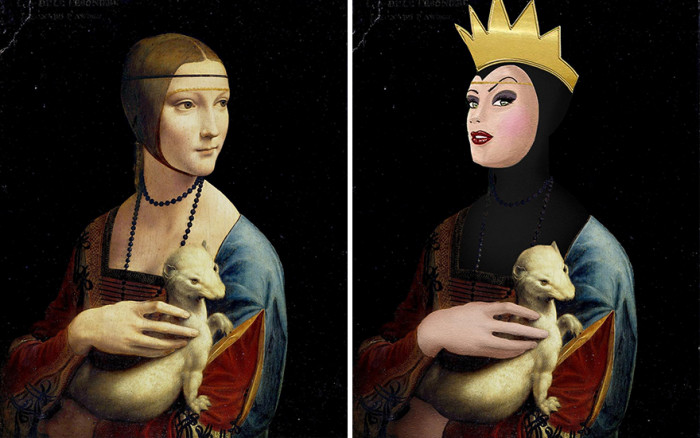 13. Lady With An Ermine vs Evil Queen From Snow White