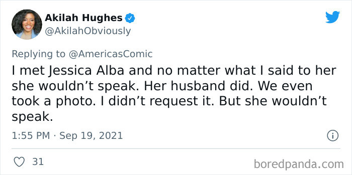 #28 Maybe it wasn’t her day.