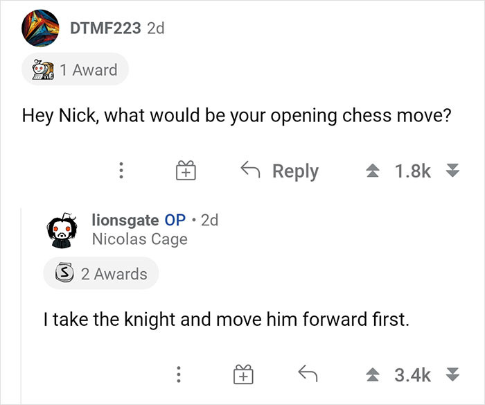 27. First chess move