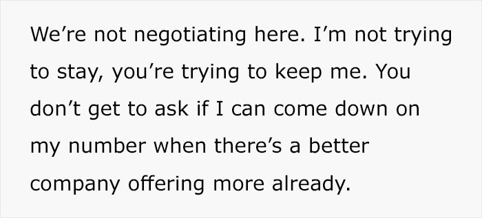 No Ground for Negotiation