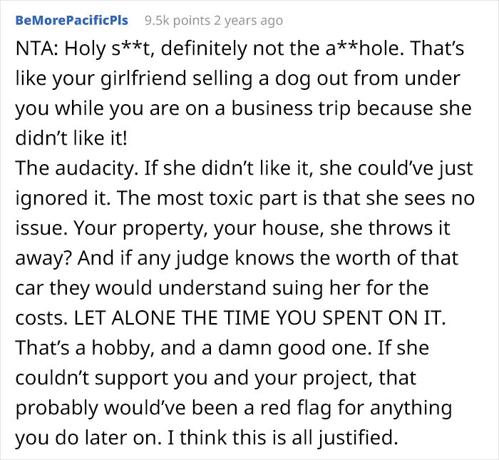 It's the audacity for me