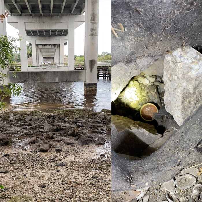 Here is the bridge where they found Emmy hiding in the rocks.