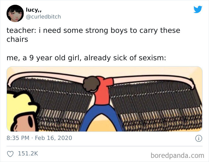 What a good way to teach sexism