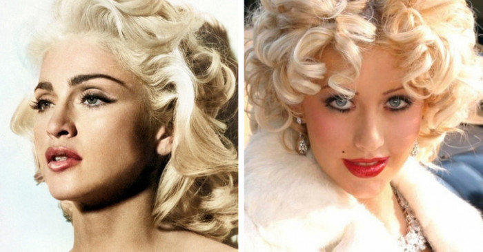 These days, modern stars feel no shame in copying Marilyn's look
