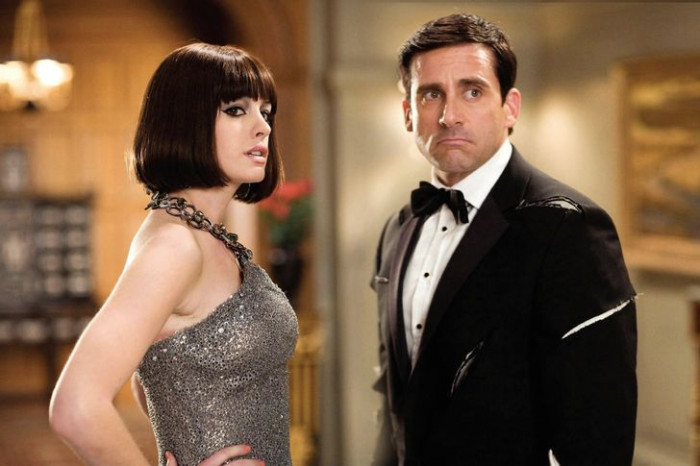 2. Anne Hathaway (25 Years Old) and Steve Carell (45 Years Old) in 