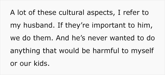 If her husband isn't worried about it, then they do as they please.
