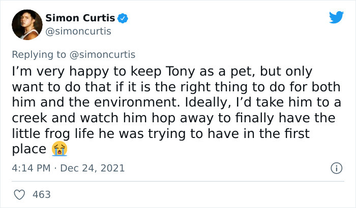 Curtis Believes That Tony Belongs to Nature, Where He Can Be Free