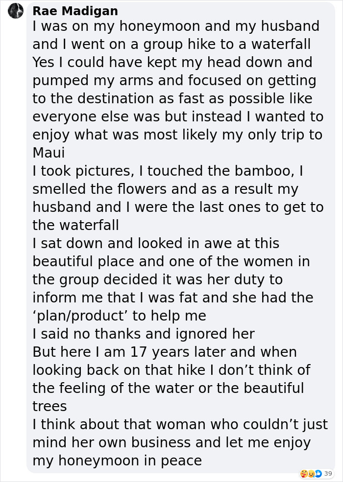 Some people just don't care if they ruin someone's day.