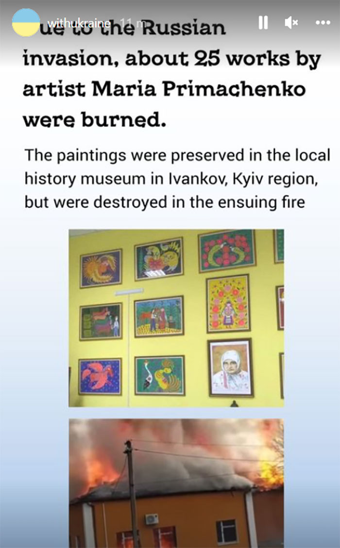 46. Russians are destroying Ukrainian works of art
