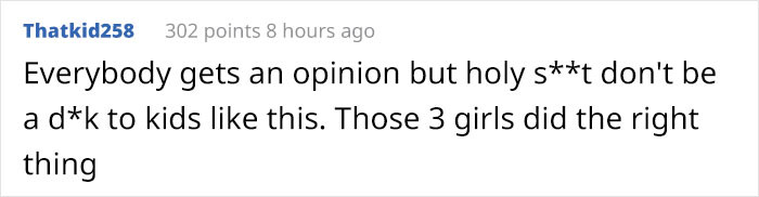 This is why some opinoins should be kept to oneself. 